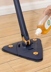 Twist and Clean Mop - 360 Rotatable Triangle Mop
